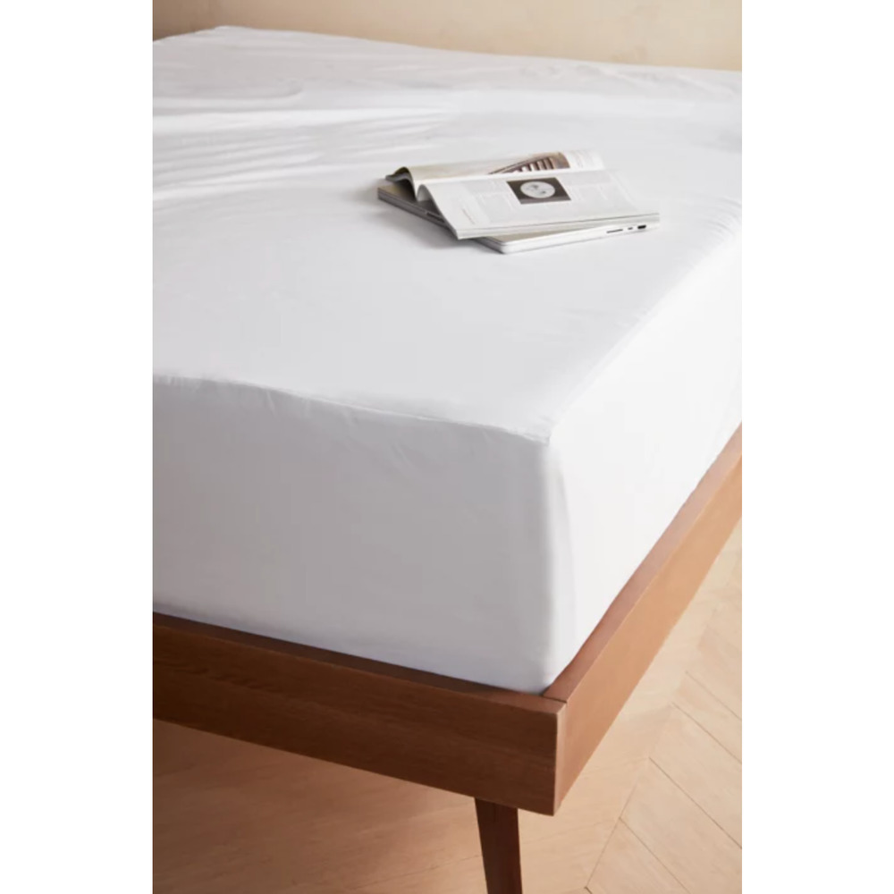 Claritin Ultimate 6 Sided Mattress Protector Twin White Cotton Allergen Barrier